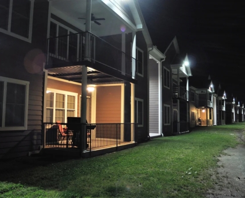 Sterling Ridge Apartments Exterior Night Detail