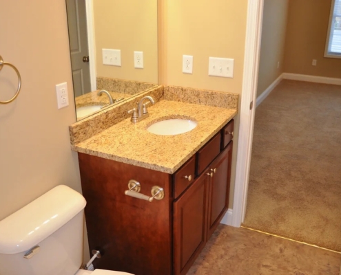 Sterling Ridge Apartments Granite Counter Tops in Bathroom Detail