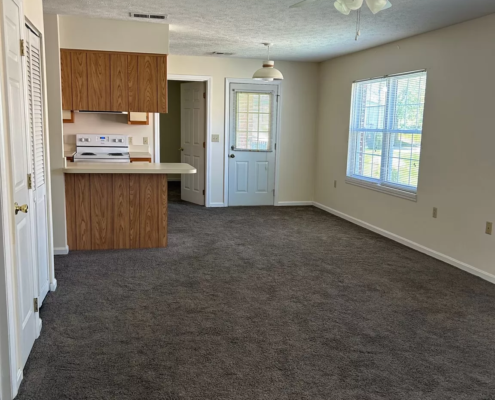 Bridgeport Landing Apartments Living Room and Kitchen Detail